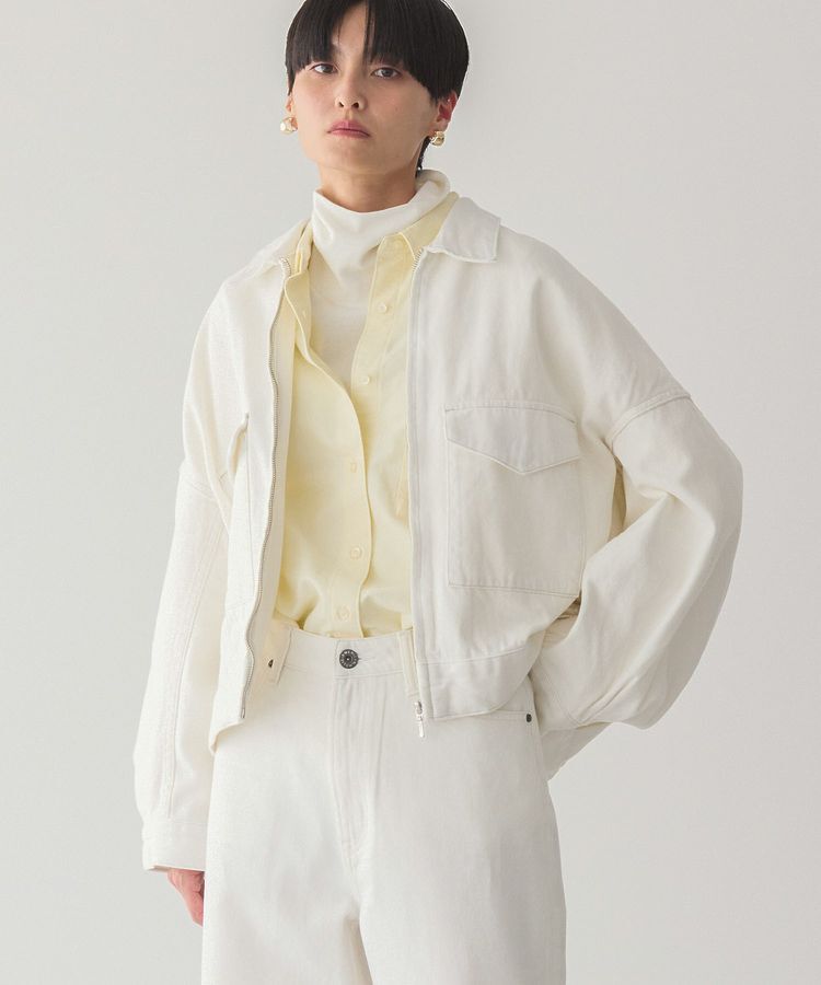AMERICAN HOLIC「デニムショートブルゾン」|その他|White