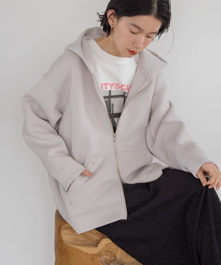 AMERICAN HOLIC「ダンボールポンチZIPパーカー」|スウェット・ジャージ|Gray Beige