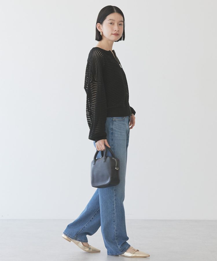 AMERICAN HOLIC「ジップアップメッシュニットカーディガン」|カーディガン|