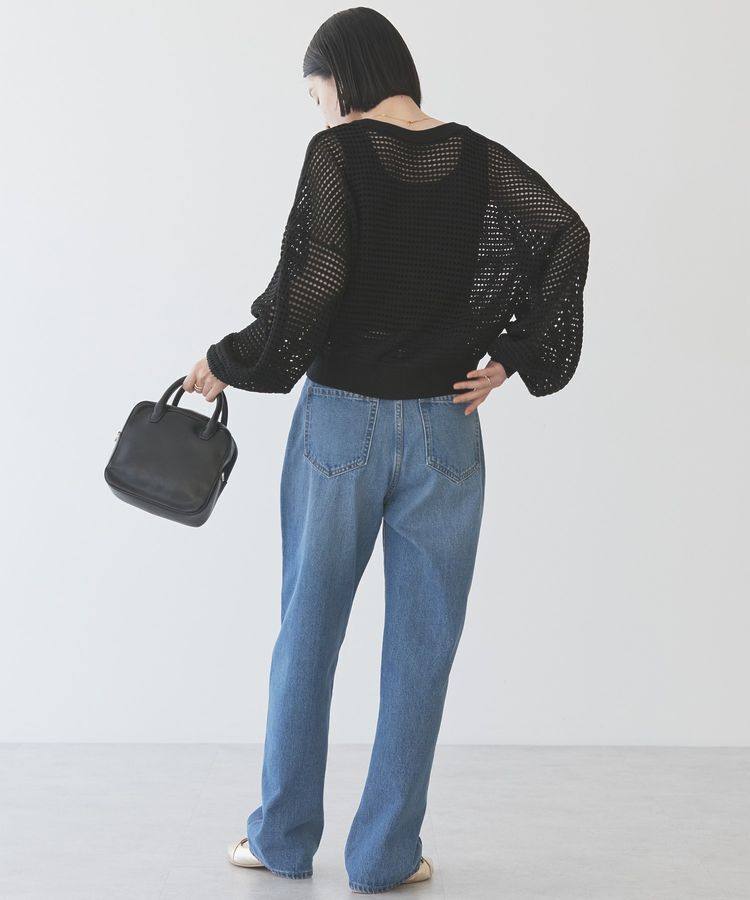 AMERICAN HOLIC「ジップアップメッシュニットカーディガン」|カーディガン|