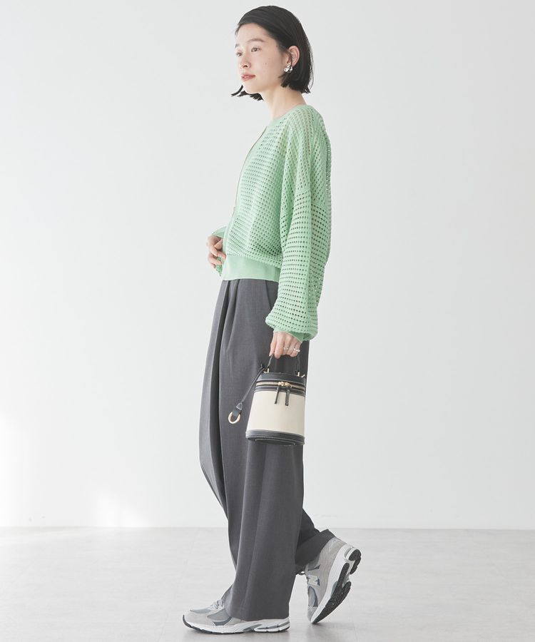 AMERICAN HOLIC「ジップアップメッシュニットカーディガン」|カーディガン|