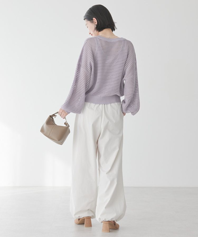 AMERICAN HOLIC「ジップアップメッシュニットカーディガン」|カーディガン|