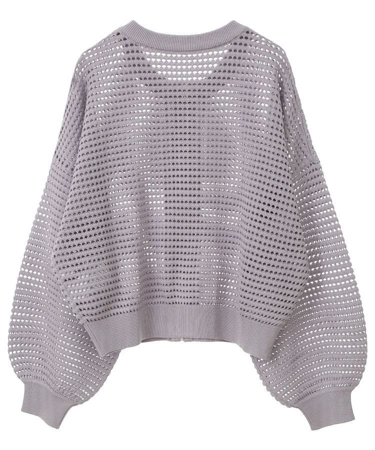 AMERICAN HOLIC「ジップアップメッシュニットカーディガン」|カーディガン|