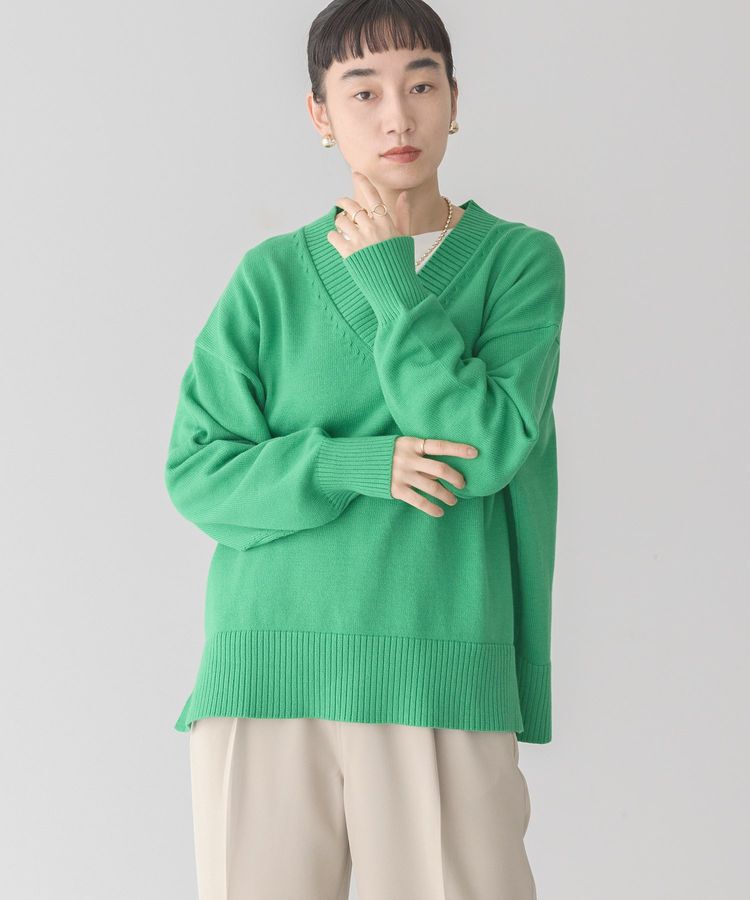 AMERICAN HOLIC「Vネックニットプルオーバー」|ニット・セーター|