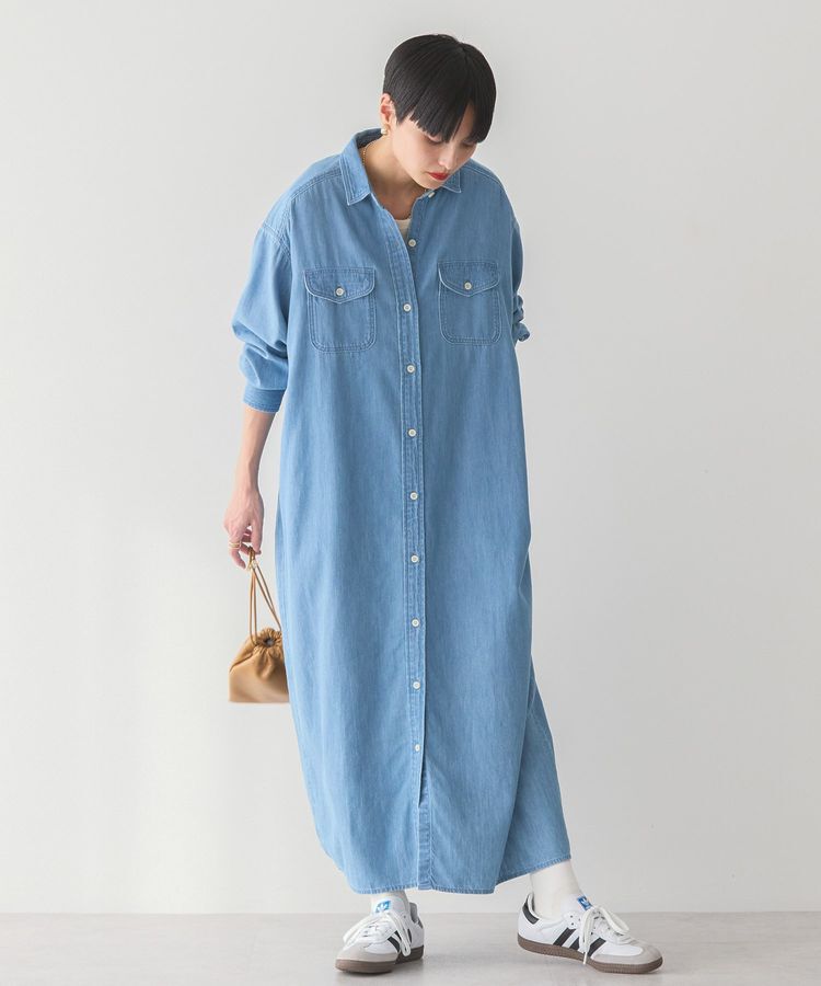 AMERICAN HOLIC「Wポケットシャツワンピース」|ワンピース|