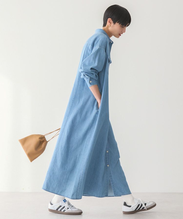 AMERICAN HOLIC「Wポケットシャツワンピース」|ワンピース|