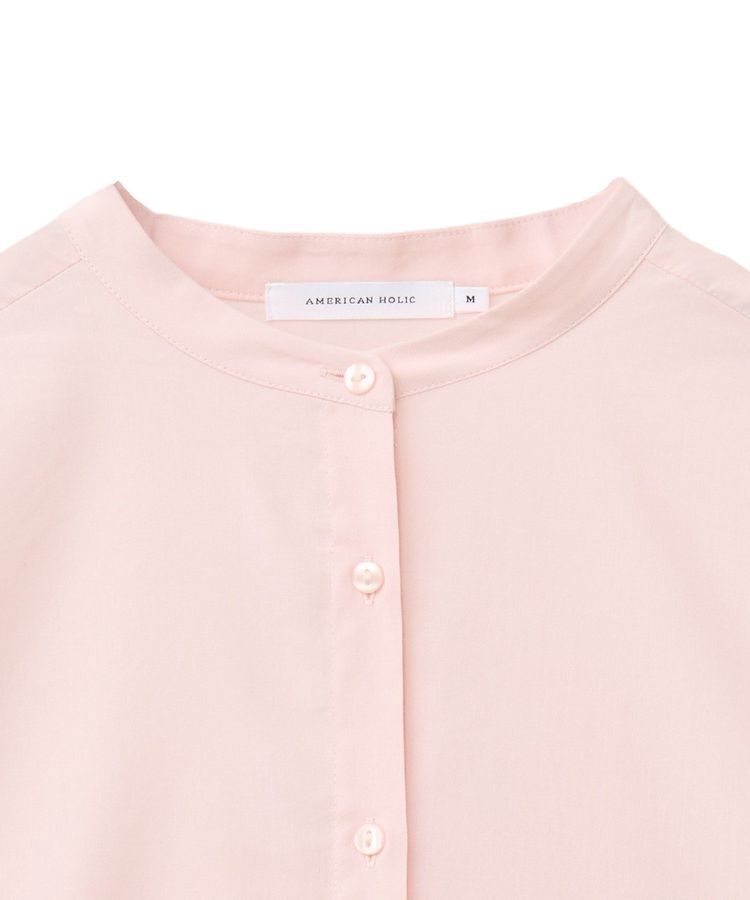 AMERICAN HOLIC「バックフリルバンドカラーシャツ」|シャツ・ブラウス|