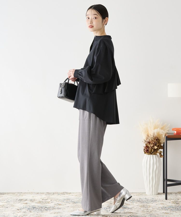 AMERICAN HOLIC「バックフリルバンドカラーシャツ」|シャツ・ブラウス|