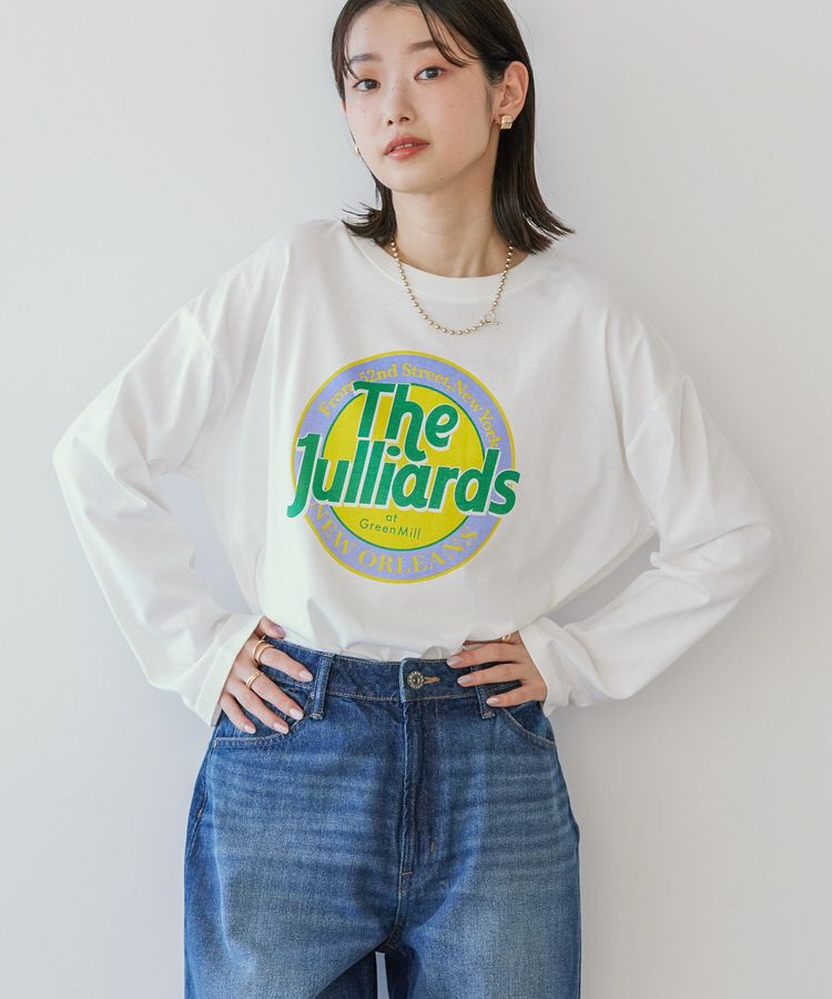 AMERICAN HOLIC「サークルロゴプリントロングTシャツ/チュニック」|Tシャツ・カットソー|