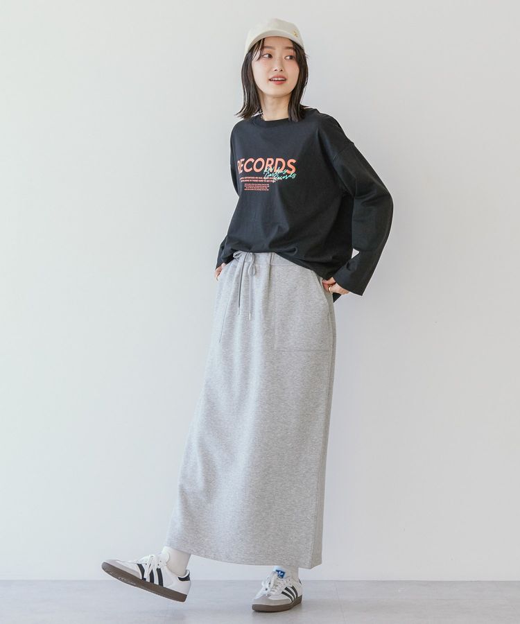 AMERICAN HOLIC「RECORDSロングTシャツ/チュニック」|Tシャツ・カットソー|