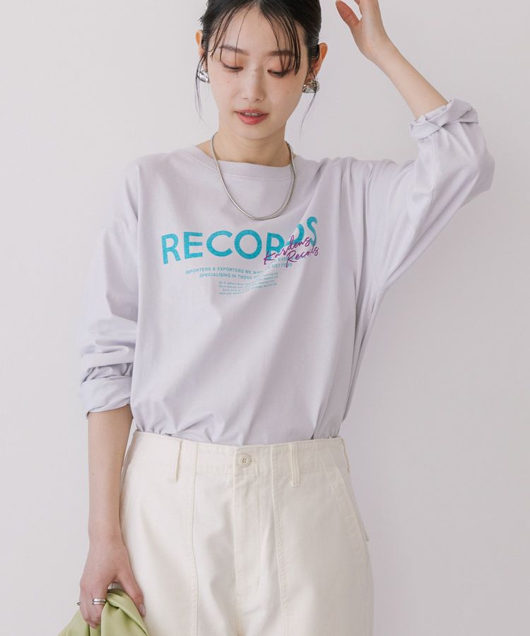 AMERICAN HOLIC「RECORDSロングTシャツ/チュニック」|Tシャツ・カットソー|