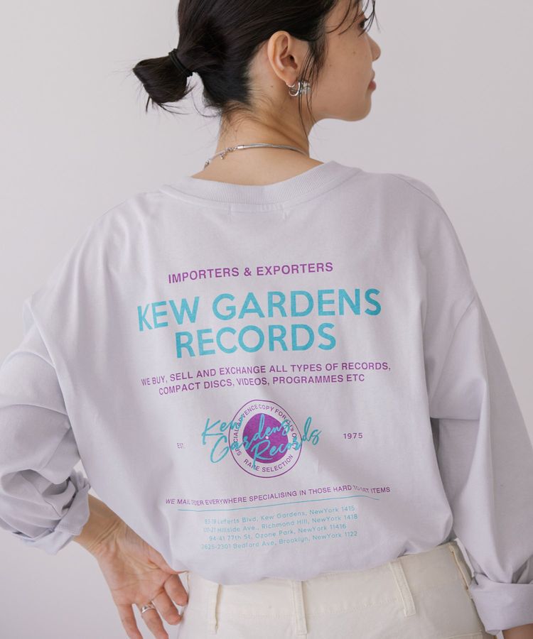 AMERICAN HOLIC「RECORDSロングTシャツ/チュニック」|Tシャツ・カットソー|