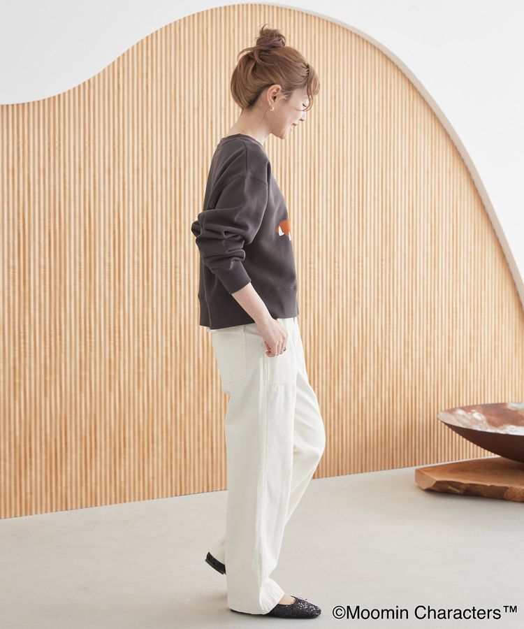 AMERICAN HOLIC「【WEB限定】Moomin フロッキープリント裏毛プルオーバー」|スウェット・ジャージ|