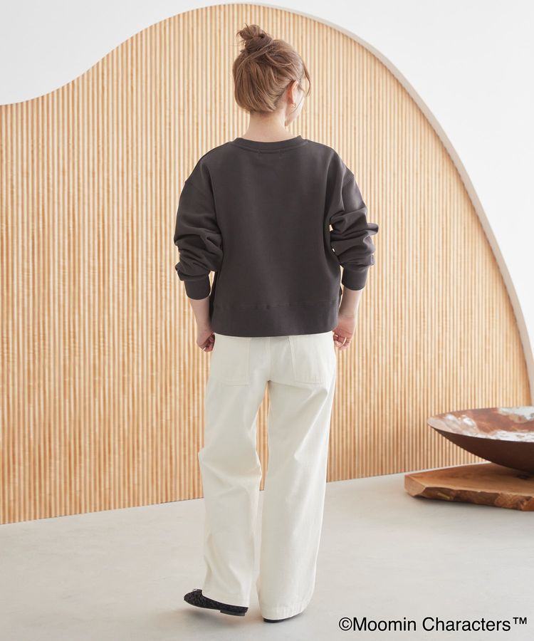AMERICAN HOLIC「【WEB限定】Moomin フロッキープリント裏毛プルオーバー」|スウェット・ジャージ|