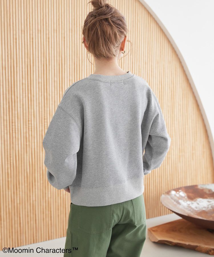 AMERICAN HOLIC「【WEB限定】Moomin フロッキープリント裏毛プルオーバー」|スウェット・ジャージ|