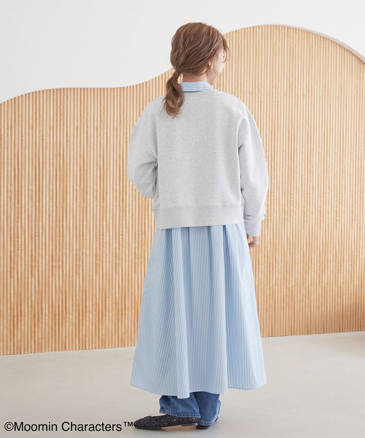 AMERICAN HOLIC「【WEB限定】Moomin フロッキープリント裏毛プルオーバー」|スウェット・ジャージ|