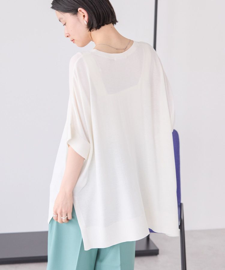 AMERICAN HOLIC「接触冷感サイドスリットニットプルオーバー」|ニット・セーター|