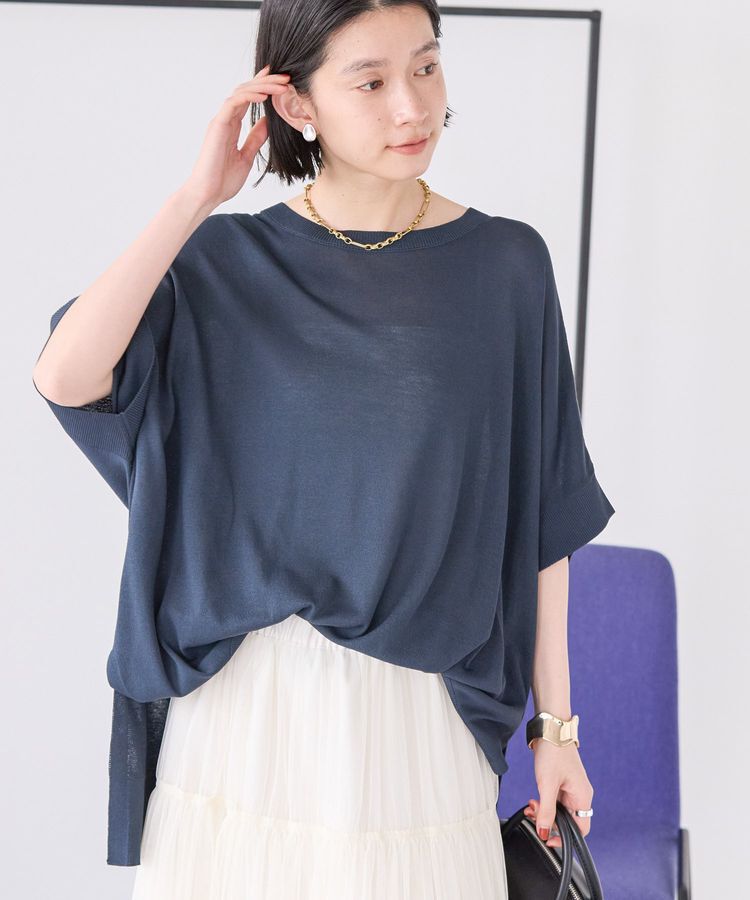 AMERICAN HOLIC「接触冷感サイドスリットニットプルオーバー」|ニット・セーター|