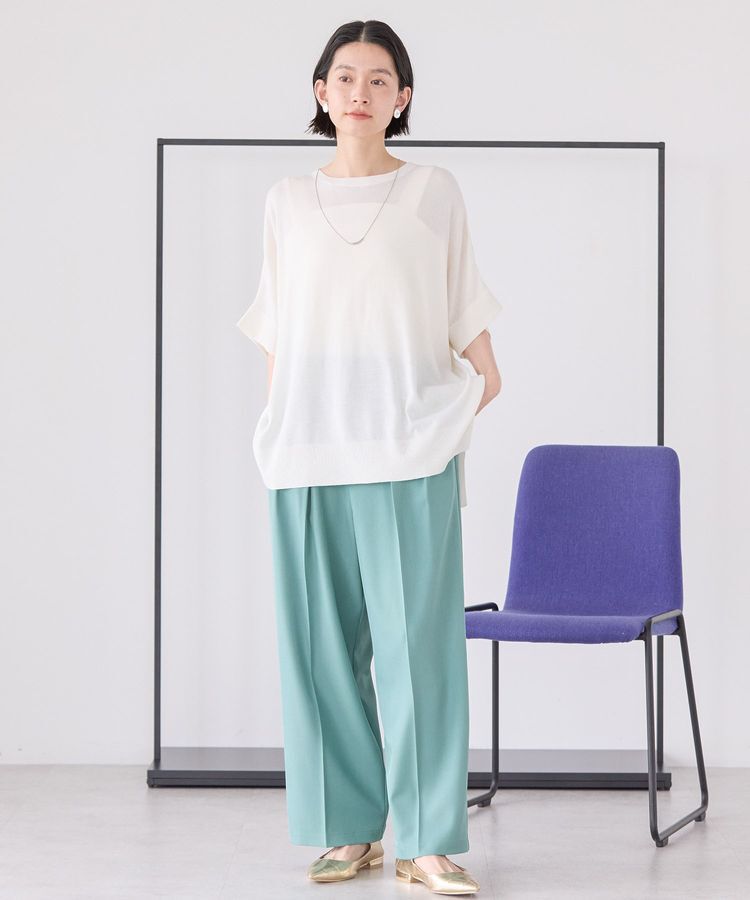 AMERICAN HOLIC「接触冷感サイドスリットニットプルオーバー」|ニット・セーター|