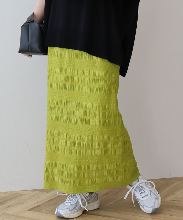 AMERICAN HOLIC「シャーリングタイトスカート」|タイト|