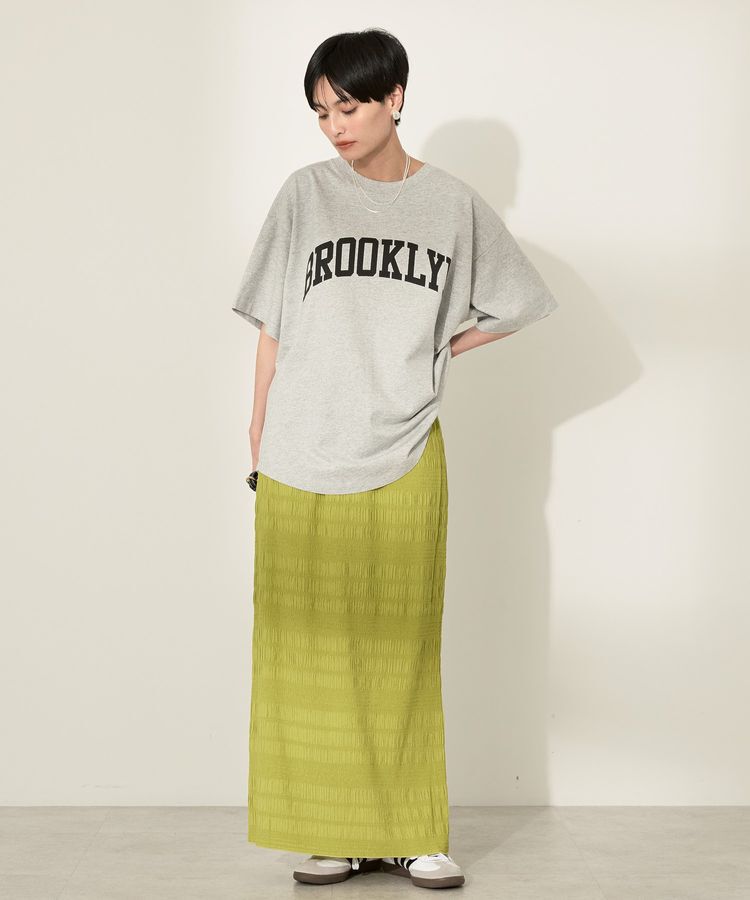 AMERICAN HOLIC「シャーリングタイトスカート」|タイト|