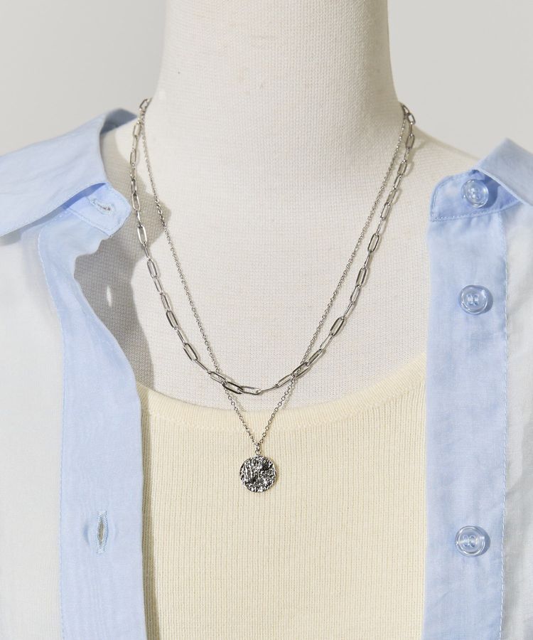 AMERICAN HOLIC「ステンレス COIN2連ネックレス」|ネックレス|