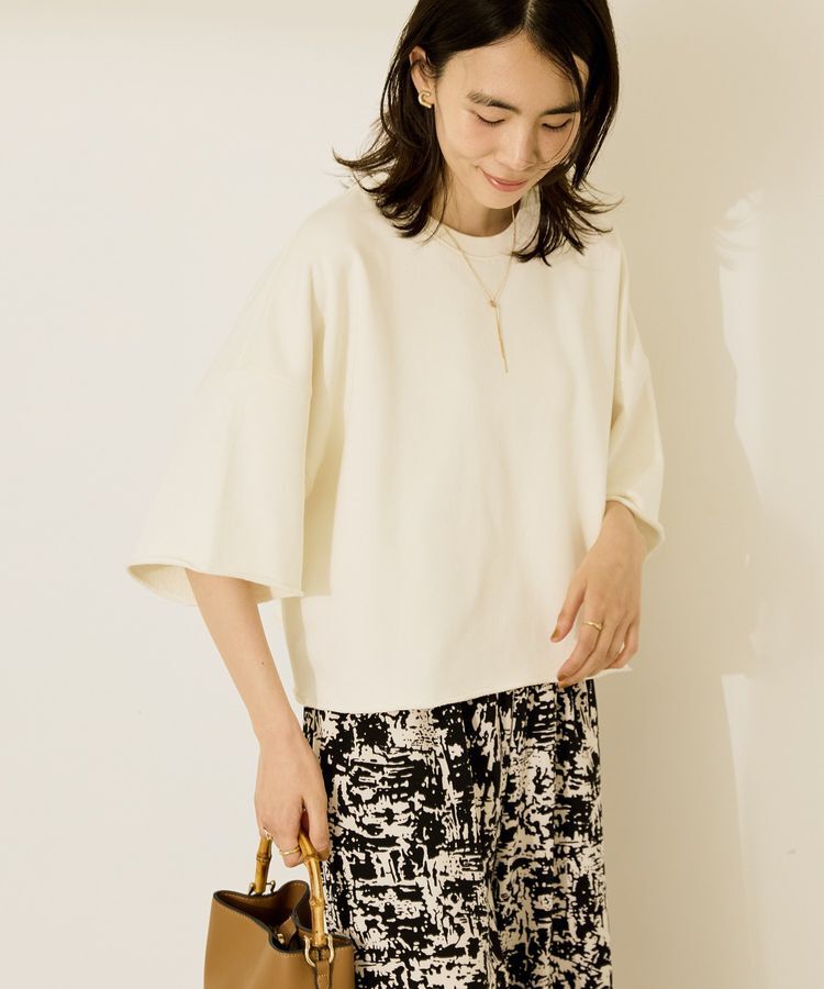 AMERICAN HOLIC「ミニ裏毛5分袖プルオーバー」|Tシャツ・カットソー|