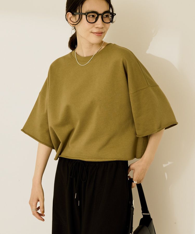 AMERICAN HOLIC「ミニ裏毛5分袖プルオーバー」|Tシャツ・カットソー|