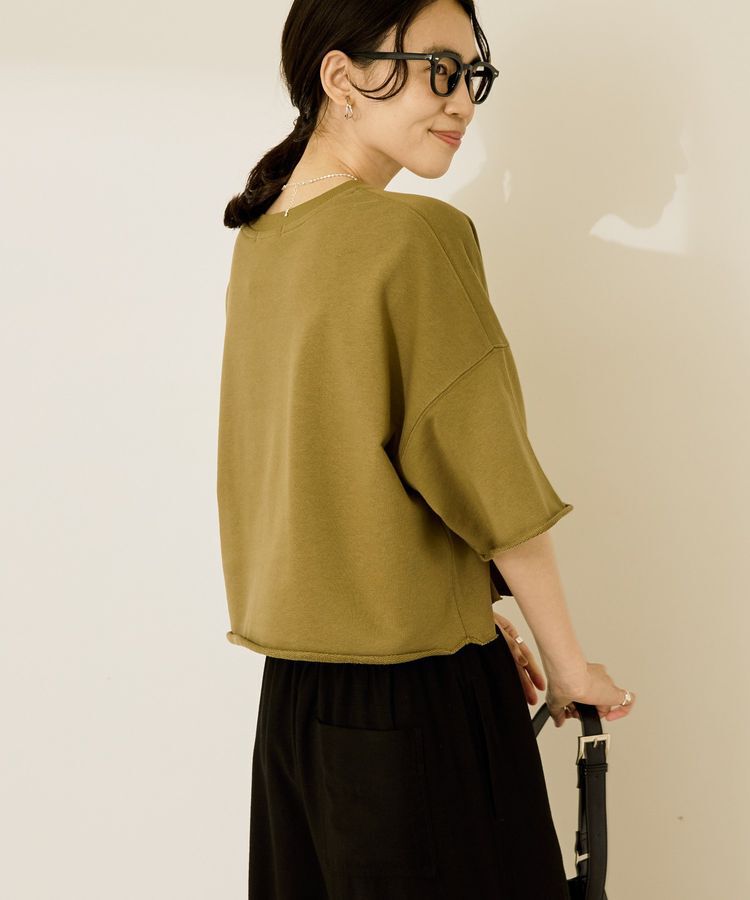 AMERICAN HOLIC「ミニ裏毛5分袖プルオーバー」|Tシャツ・カットソー|