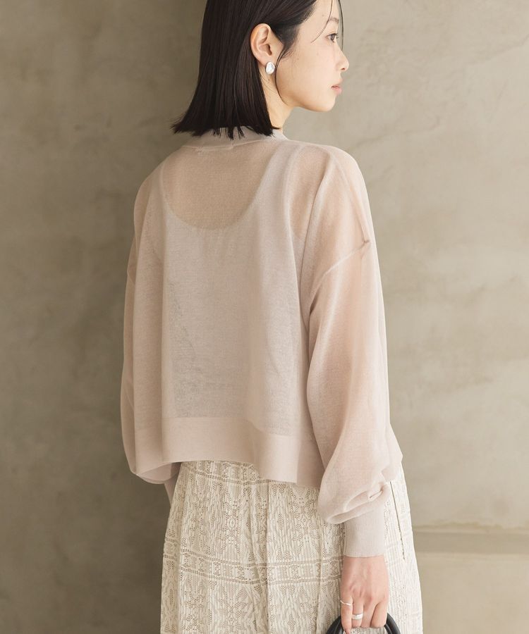 AMERICAN HOLIC「ウォッシャブルショート丈シアーカーディガン」|カーディガン|