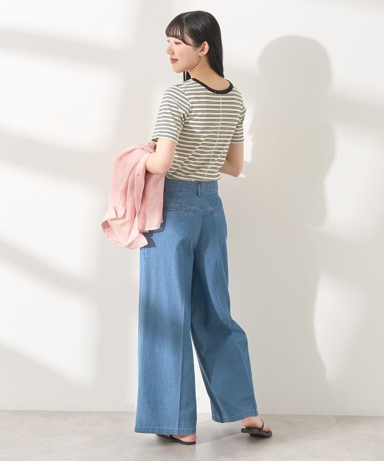 AMERICAN HOLIC「リブ5分袖トップス」|Tシャツ・カットソー|