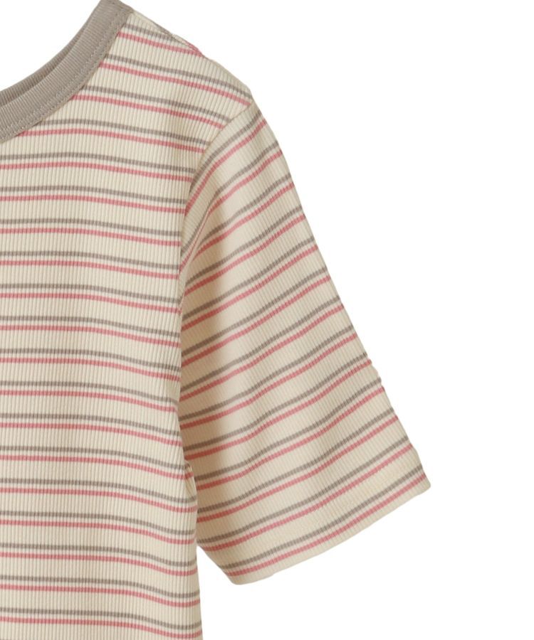 AMERICAN HOLIC「リブ5分袖トップス」|Tシャツ・カットソー|