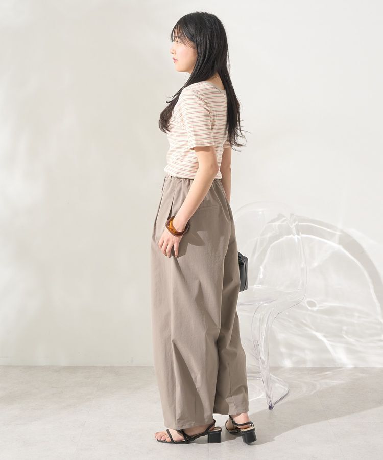 AMERICAN HOLIC「リブ5分袖トップス」|Tシャツ・カットソー|