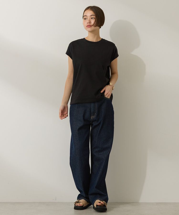 AMERICAN HOLIC「きれいめフレンチスリーブコットンプルオーバー」|Tシャツ・カットソー|