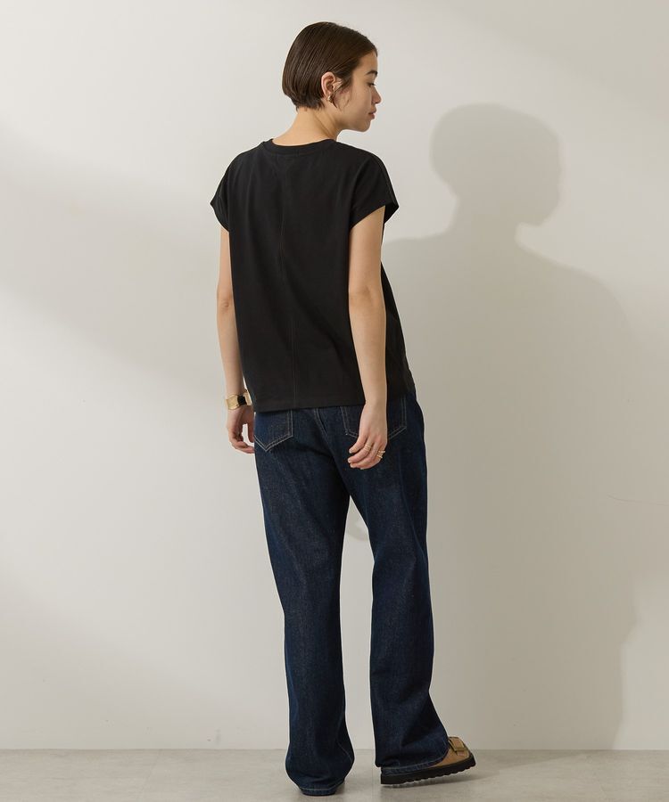 AMERICAN HOLIC「きれいめフレンチスリーブコットンプルオーバー」|Tシャツ・カットソー|