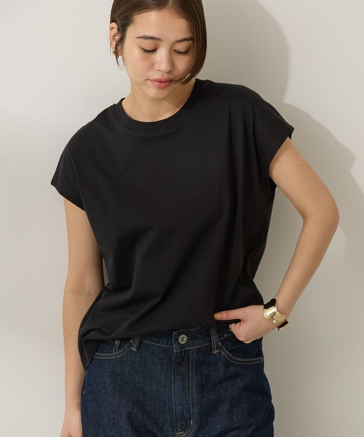 AMERICAN HOLIC「きれいめフレンチスリーブコットンプルオーバー」|Tシャツ・カットソー|