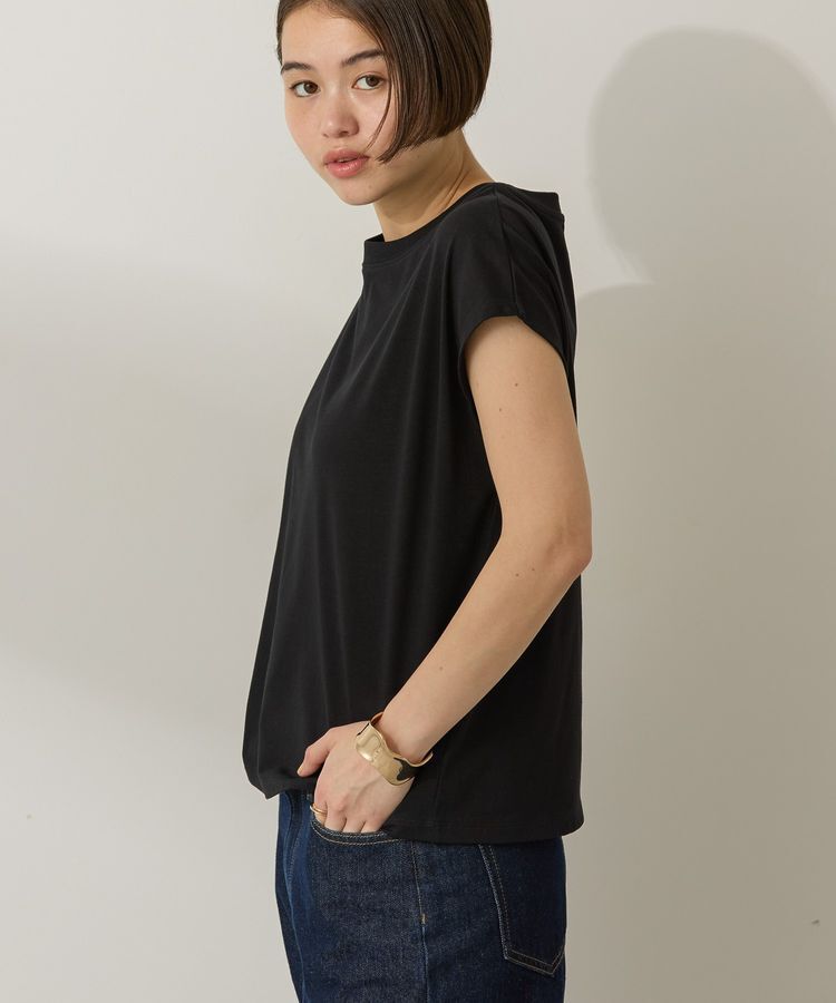 AMERICAN HOLIC「きれいめフレンチスリーブコットンプルオーバー」|Tシャツ・カットソー|