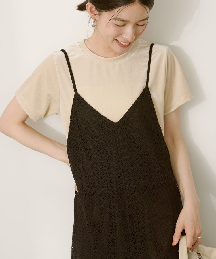 AMERICAN HOLIC「ベロアTシャツ」|Tシャツ・カットソー|Ecru