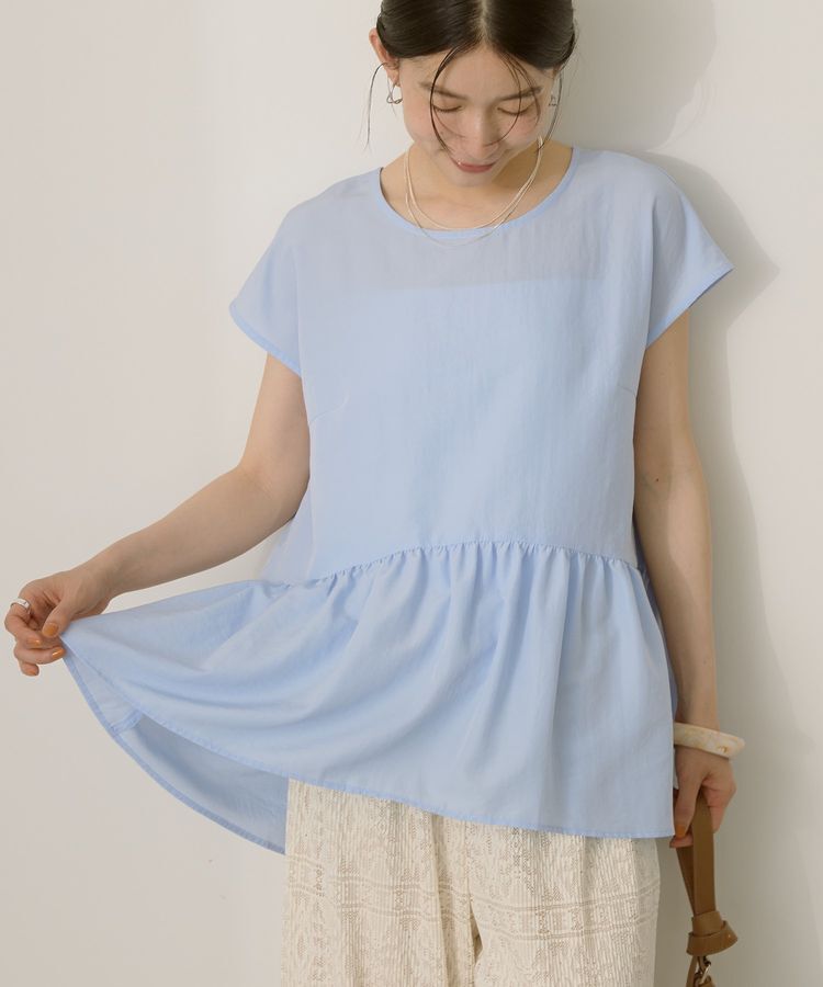 AMERICAN HOLIC「ペプラムノースリーブブラウス【WEB限定カラー有り】」|シャツ・ブラウス|