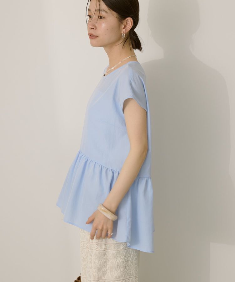 AMERICAN HOLIC「ペプラムノースリーブブラウス【WEB限定カラー有り】」|シャツ・ブラウス|