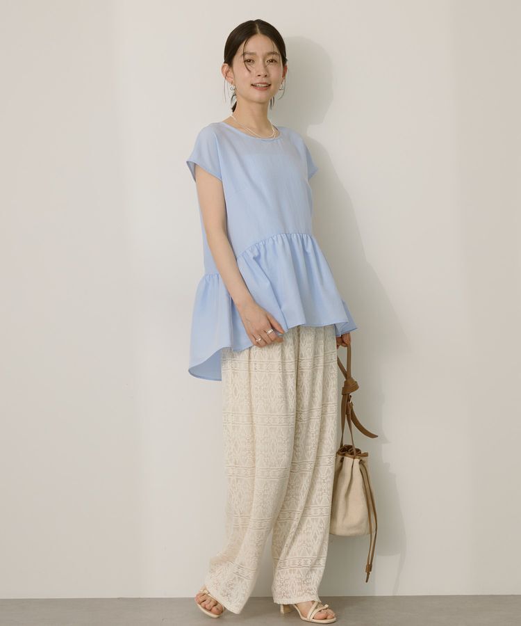 AMERICAN HOLIC「ペプラムノースリーブブラウス【WEB限定カラー有り】」|シャツ・ブラウス|