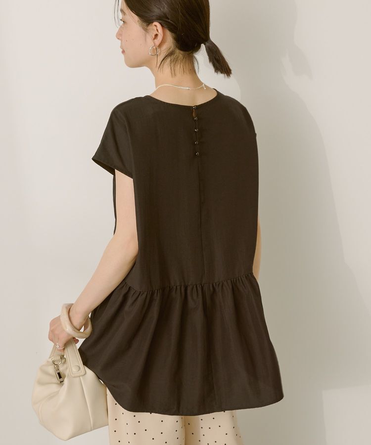 AMERICAN HOLIC「ペプラムノースリーブブラウス【WEB限定カラー有り】」|シャツ・ブラウス|