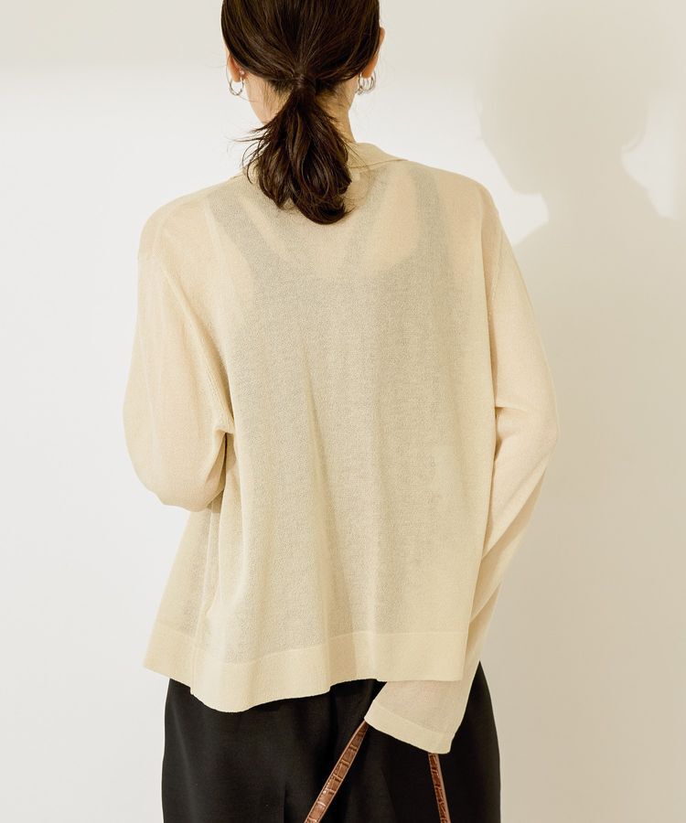 AMERICAN HOLIC「シアー襟付きカーディガン」|カーディガン|