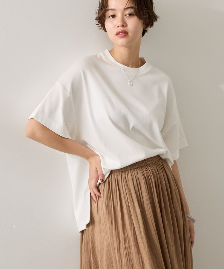 AMERICAN HOLIC「接触冷感スムースボクサーTシャツ」|Tシャツ・カットソー|Off White