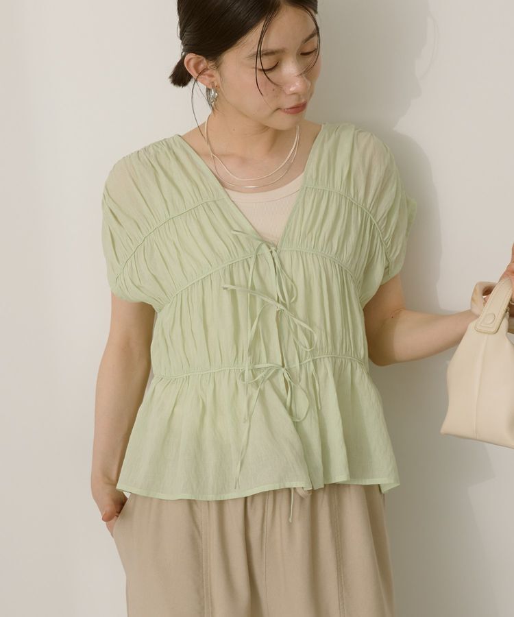 AMERICAN HOLIC「【前後2WAY】フロントリボンブラウス」|シャツ・ブラウス|