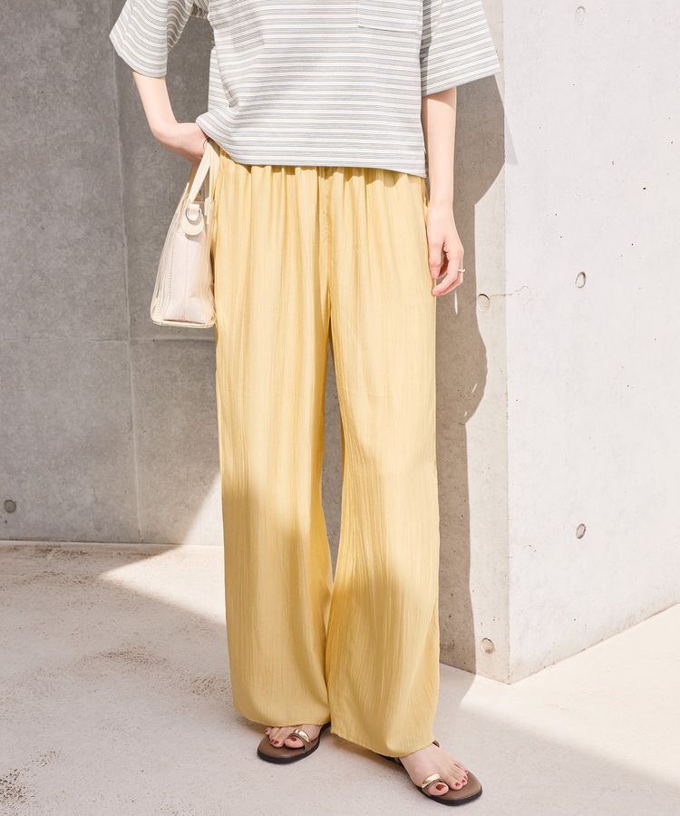 AMERICAN HOLIC「接触冷感ワッシャーイージーパンツ」|その他|Mustard