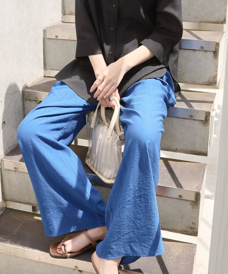 AMERICAN HOLIC「接触冷感ワッシャーイージーパンツ」|その他|Deep blue