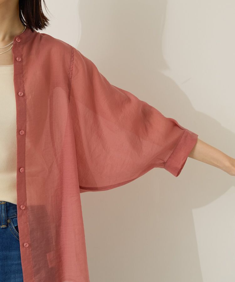 AMERICAN HOLIC「5分袖シアードルマンシャツ」|シャツ・ブラウス|