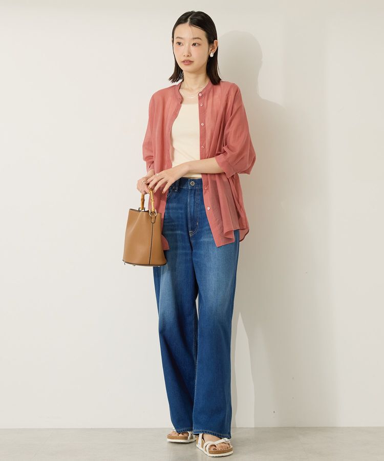 AMERICAN HOLIC「5分袖シアードルマンシャツ」|シャツ・ブラウス|