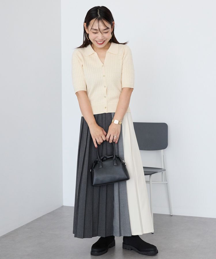 AMERICAN HOLIC「【選べる丈】ブロッキングプリーツスカート」|スカート|